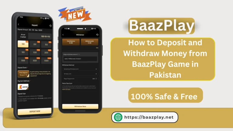 BaazPlay deposit and withdraw